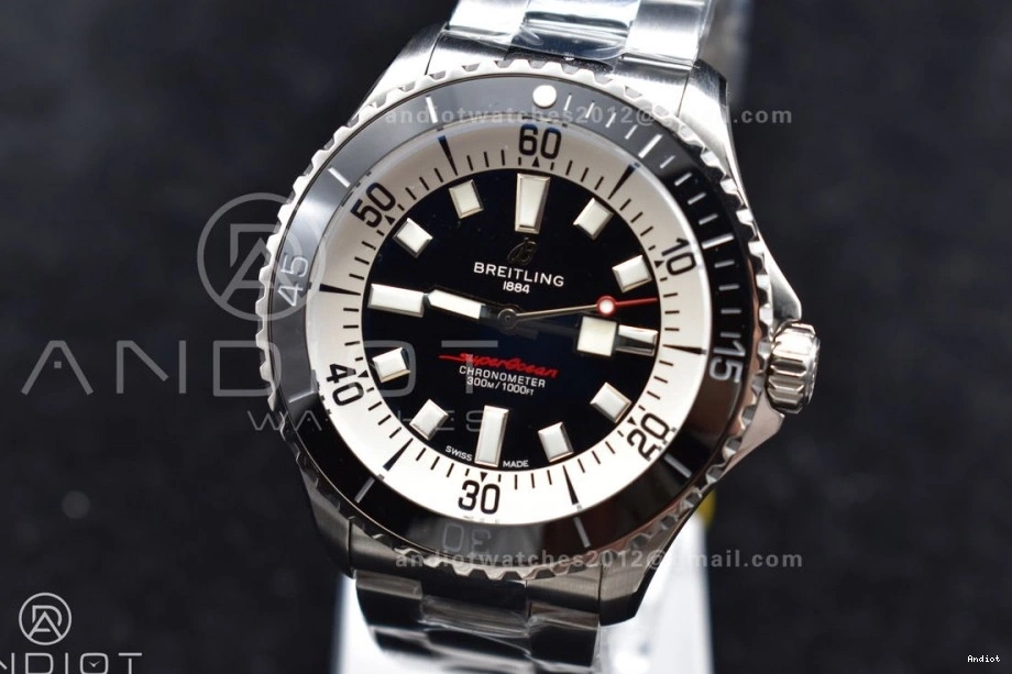 Best A Bracelet 1:1 on SuperOcean 475 44 Edition White Dial SS Black TF SunProtective Automatic 0725